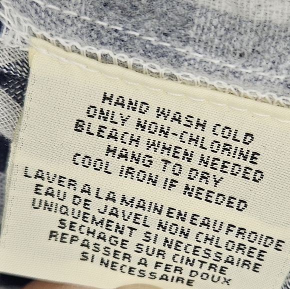 Denim & Supply Ralph Lauren Navy and White Plaid Shirt - Picture 7 of 8